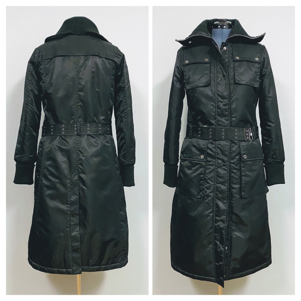 MELT! 🧊 Nautica—Belted Black Winter Trench